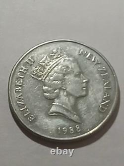 Endeavour 1988 New Zealand 50 Cent Coin Excellent Condition Highly Collectable