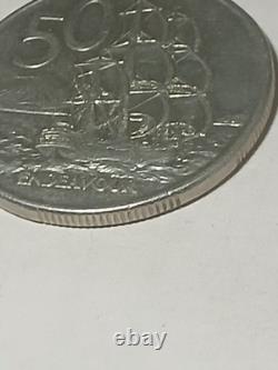 Endeavour 1988 New Zealand 50 Cent Coin Excellent Condition Highly Collectable