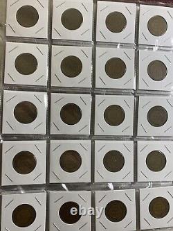 Extensive near Complete Half Penny Collection From 3 Countries! 149 Coins