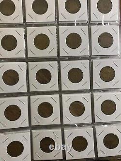 Extensive near Complete Half Penny Collection From 3 Countries! 149 Coins