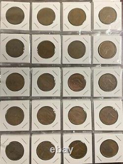 Extensive near Complete One Penny Collection From 3 Countries! 149 Coins