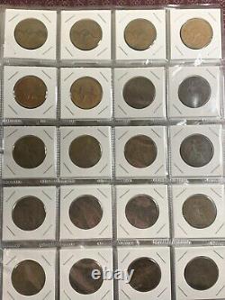 Extensive near Complete One Penny Collection From 3 Countries! 149 Coins