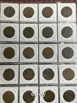 Extensive near Complete One Penny Collection From 3 Countries! 149 Coins