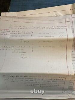 Extremely Rare 1869 Maitland Brothers Otago New Zealand Gold Rush Land Deed