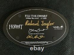 Fili The Dwarf. The Hobbit. Weta. #1 of 1000. Autographed