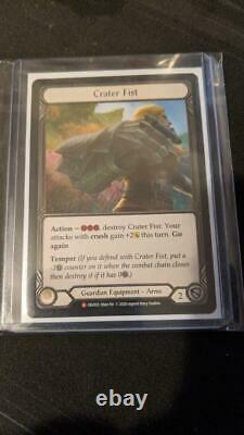 Flesh and Blood TCG COLD FOIL card Crater Fist