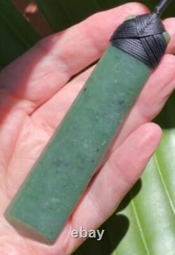 Gem Nz Pounamu Greenstone Nephrite Kawakawa Jade Bound Maori 4 Hei Toki Adze