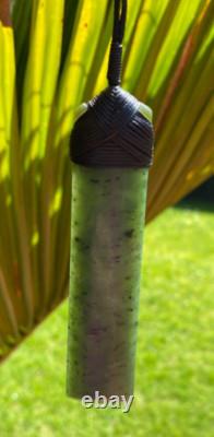 Gem Nz Pounamu Greenstone Nephrite Kawakawa Jade Bound Maori 4 Hei Toki Adze