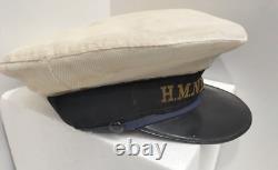 Genuine Vintage Military New Zealand Navy Seamans Cap Hat HMNZS Taranaki Naval