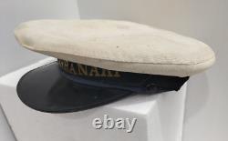 Genuine Vintage Military New Zealand Navy Seamans Cap Hat HMNZS Taranaki Naval