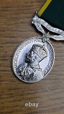 George V Efficiency Medal NEW ZEALAND marked SPECIMEN