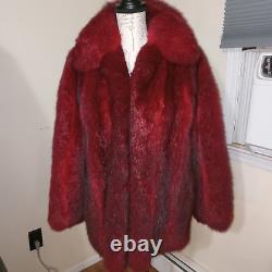 Glamourous Sexy New Zealand Opposum Fur Jacket Coat. Thick Soft Dense Pelts. Sz MD