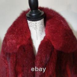 Glamourous Sexy New Zealand Opposum Fur Jacket Coat. Thick Soft Dense Pelts. Sz MD