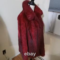 Glamourous Sexy New Zealand Opposum Fur Jacket Coat. Thick Soft Dense Pelts. Sz MD