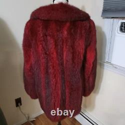 Glamourous Sexy New Zealand Opposum Fur Jacket Coat. Thick Soft Dense Pelts. Sz MD