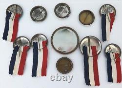 Good Lot Vintage Badges British Royal Tours of New Zealand + RARE Compact Mirror