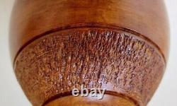 Gorgeous Rare Handmade / Carved / Hand Turned New Zealand Rimu Wood Bowl Signed