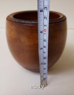 Gorgeous Rare Handmade / Carved / Hand Turned New Zealand Rimu Wood Bowl Signed