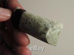 Greenstone Jade Pounamu Nephrite Maori AUTHENTIC KOKOPU TOKI New Zealand ADZE