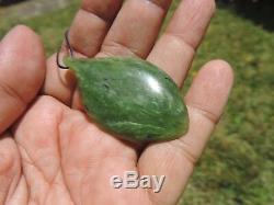 Greenstone MARSDEN JADE Maori Pounamu NEPHRITE Dean's INTRICATE HI POLISH LEAF