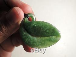 Greenstone MARSDEN JADE Maori Pounamu NEPHRITE Dean's INTRICATE Leaf Tendril WOW