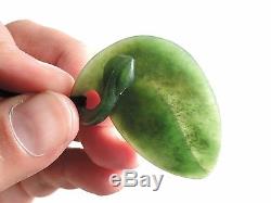 Greenstone MARSDEN JADE Maori Pounamu NEPHRITE Dean's INTRICATE Leaf Tendril WOW