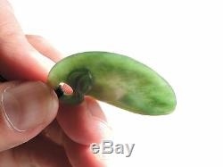 Greenstone MARSDEN JADE Maori Pounamu NEPHRITE Dean's INTRICATE Leaf Tendril WOW