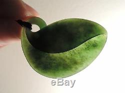 Greenstone MARSDEN JADE Maori Pounamu NEPHRITE Dean's INTRICATE Leaf Tendril WOW