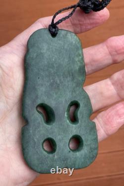 Hand Carved Arapo Whata Arahura Pounamu Nz Greenstone Jade Maori Hei Tiki