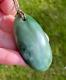 Hand Carved J Kerwin Maori Blue Inanga Greenstone Nephrite Jade Roimata Teardrop
