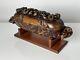 Hand Carved New Zealand Maori Waka Huia Totara Wood Treasure Box