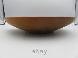 Hand-Crafted MCM Kauri Wood Bowl from New Zealand, Used, Great Condition