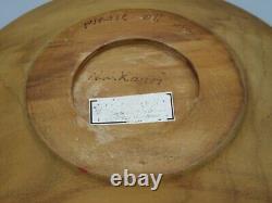 Hand-Crafted MCM Kauri Wood Bowl from New Zealand, Used, Great Condition