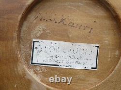 Hand-Crafted MCM Kauri Wood Bowl from New Zealand, Used, Great Condition