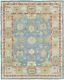 Hand Knotted Oushak Rug Washable Carpets 100% Handspun New Zealand Wool Size 5x8