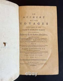 Hawkesworth, Account of Voyages Southern Hemisphere 1785 Cook New Zealand plates