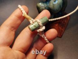 Hei Tiki Maori Art Inanga Tane Pendant New Zealand Pounamu