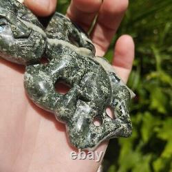 Hei Tiki Maori Inanga Tane Pendant Green Stone Necklace New Zealand Pounamu