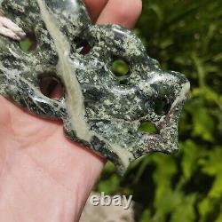 Hei Tiki Maori Inanga Tane Pendant Green Stone Necklace New Zealand Pounamu