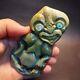 Hei Tiki Pendant Maori Art Jade Green Stone Necklace New Zealand Pounamu