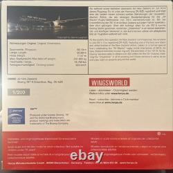 Herpa Boeing 787-9 Dreamliner Air New Zealand 1/200 Aircraft Model 556682 Black