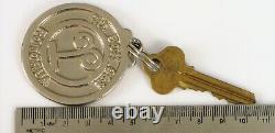 Historic New Zealand Rotorua Hotel Silver Fob Room Key Heavy Foreign Traveling