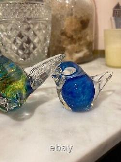 Hoglund Glass Mom And Baby Bird With Wings New Zealand