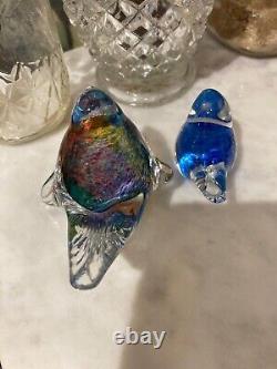 Hoglund Glass Mom And Baby Bird With Wings New Zealand