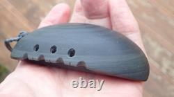 Huge Collectible Ross Mccabe Nz Onewa Stone Notched Maori Rei Puta Whale Tooth