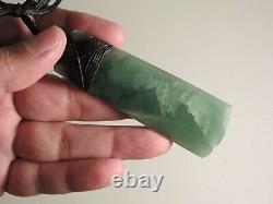 INANGA Greenstone Pounamu Jade Nephrite POLISHED Green Blue Superb PYRAMID TOKI