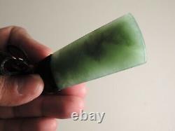 INANGA Greenstone Pounamu Jade Nephrite POLISHED Green Blue Superb PYRAMID TOKI