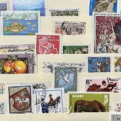 Iceland, Zimbabwe, Isle Of Man, New Zealand Worldwide Stamps Lot In Stock Page