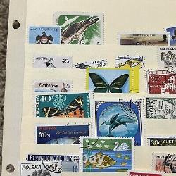 Iceland, Zimbabwe, Isle Of Man, New Zealand Worldwide Stamps Lot In Stock Page