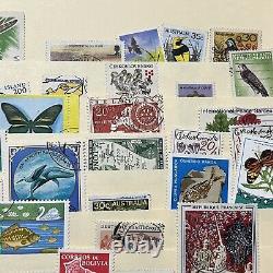Iceland, Zimbabwe, Isle Of Man, New Zealand Worldwide Stamps Lot In Stock Page